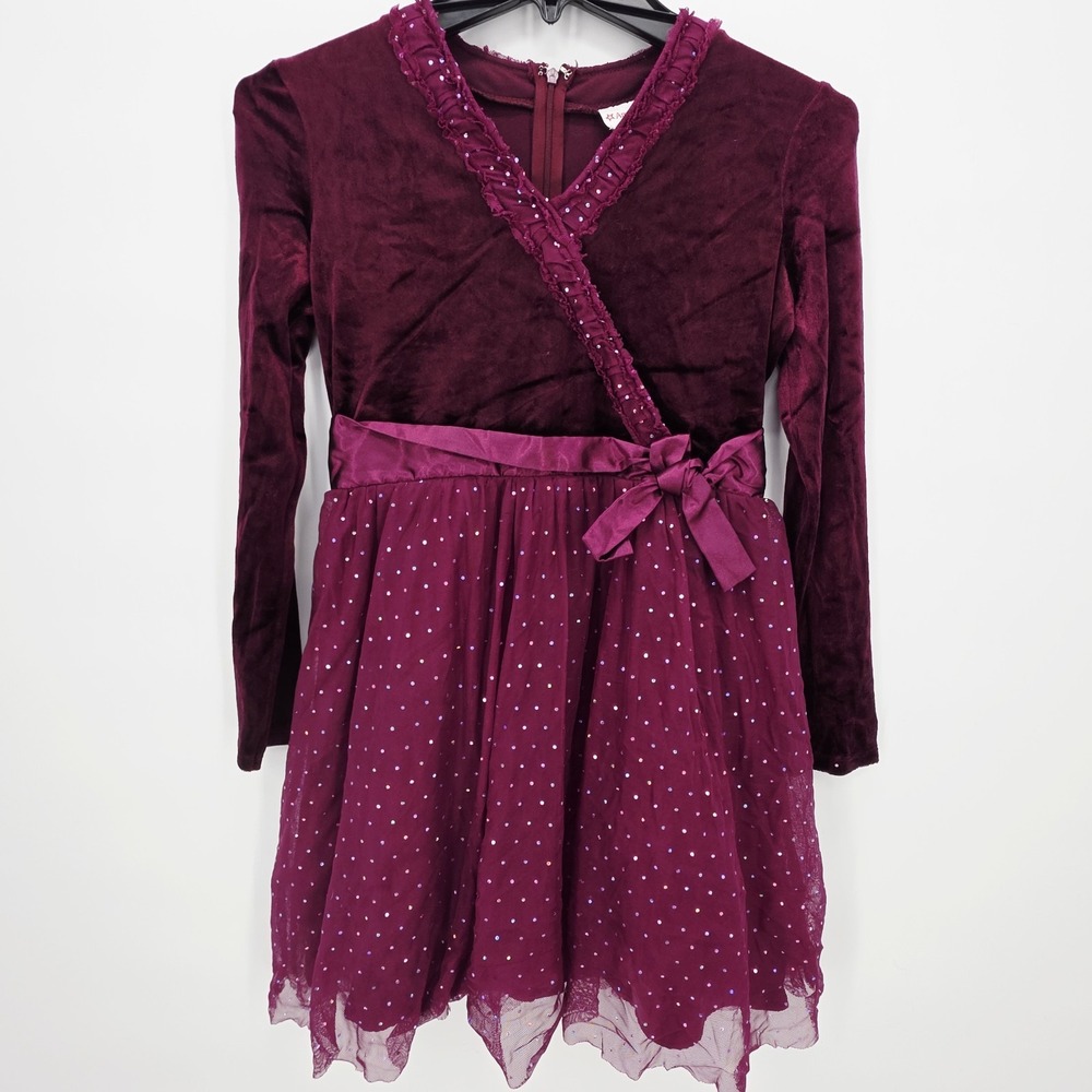 American Girl Dress Girl Size 12 Sparkly Plum Tulle Holiday 2009 Party Y2K